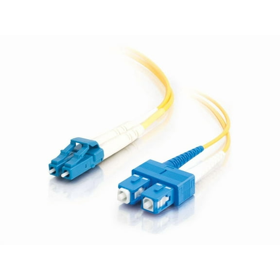 3M FIBER OPTIC PATCH CABLE LC/SC 9/125 SMF DUPLEX PVC