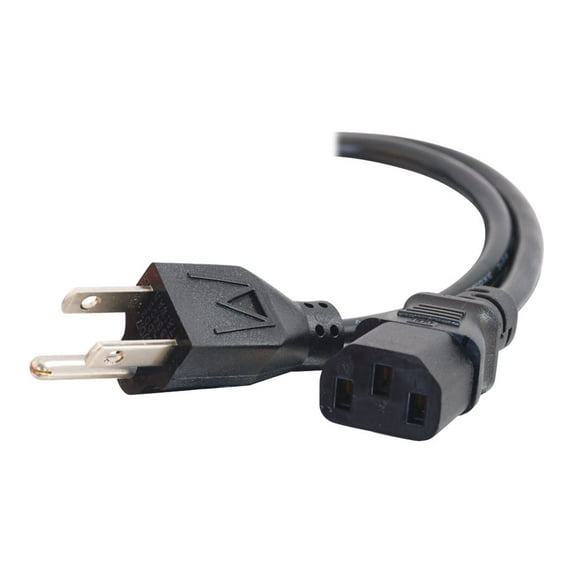 C2G 8ft 16 AWG Universal Power Cord (NEMA 5-15P to IEC320C13) TAA