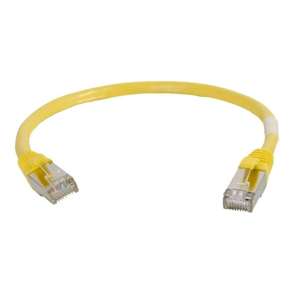 C2G 2ft Cat6 Snagless Shielded (STP)Ethernet Network Patch Cable - Yellow - patch cable - 2 ft - yellow