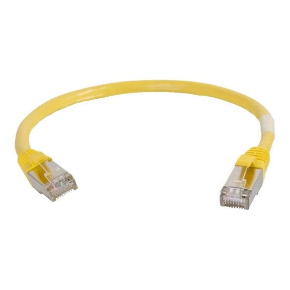 C2G 2ft Cat6 Snagless Shielded (STP)Ethernet Network Patch Cable - Yellow - patch cable - 2 ft - yellow