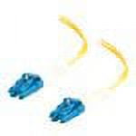 C2G 2m LC-LC 9/125 OS1 Duplex Single-Mode Fiber Optic Cable - Low Smoke Zero Halogen LSZH - Yellow - patch cable - 6.6 ft - yellow