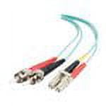 C2G 2m LC-ST 10Gb 50/125 Duplex Multimode OM3 Fiber Cable - Aqua - 6ft - patch cable - 2 m - aqua