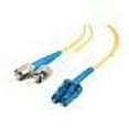 thumbnail image 1 of C2G 2m LC-ST 9/125 OS1 Duplex Single-Mode Fiber Optic Cable - Plenum CMP-Rated - Yellow - patch cable - 6.6 ft - yellow, 1 of 2