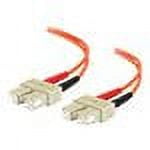 C2G 2m SC-SC 50/125 OM2 Duplex Multimode PVC Fiber Optic Cable - Orange - patch cable - 6.6 ft - orange