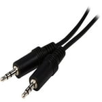C2G Legrand 3.5MM Stereo Audio Cables, 3.5MM Male to Male Cord, Black Audio Cable with In-Wall, CMG-Rated Jacket, 1.5 Foot 3.5MM Audio Cable, 1 Count, C2G 40411