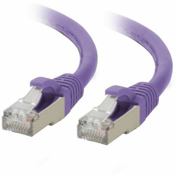 C2G 3ft (0.9m) Cat6a Snagless Shielded (STP) Ethernet Network Patch Cable, Purple, RJ45, M/M