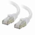 thumbnail image 1 of C2G 3ft (0.9m) Cat6a Snagless Shielded (STP) Ethernet Network Patch Cable, White, RJ45, M/M, 1 of 3
