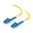 thumbnail image 1 of C2G 30m LC-LC 9/125 OS2 Duplex Single-Mode PVC Fiber Optic Cable - Yellow, 1 of 4