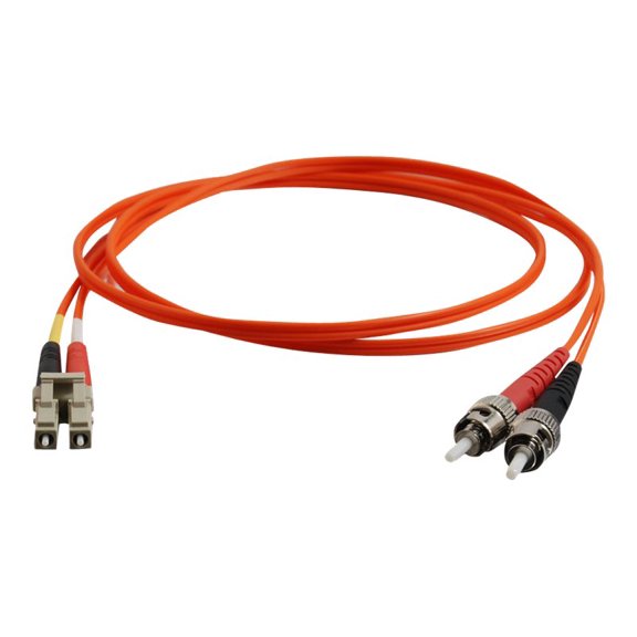 C2G LC-ST 62.5/125 OM1 Duplex Multimode PVC Fiber Optic Cable - patch cable - 6.6 ft