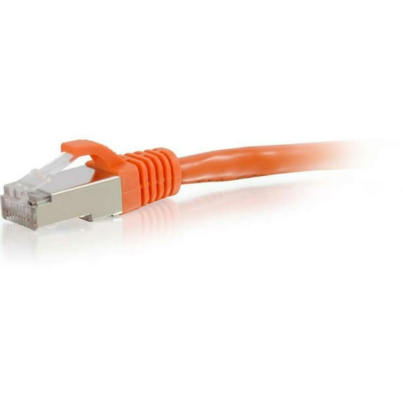 C2G 35ft Cat6 Snagless Shielded (STP)Ethernet Network Patch Cable - Orange - patch cable - 35 ft - orange