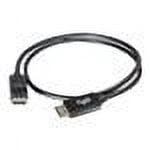 C2G 35ft DisplayPort Cable with Latches - 4K - 8K - UHD - Black - DisplayPort cable - 35 ft