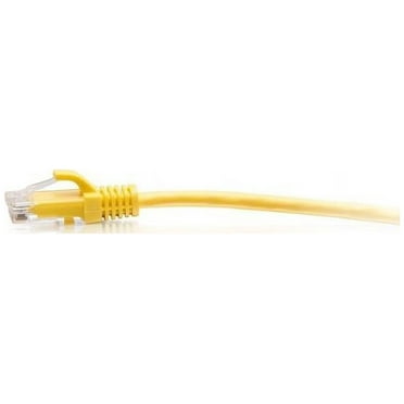C2G 3ft Cat6a Snagless Unshielded UTP Slim Ethernet Patch Cable Yellow C2G30168