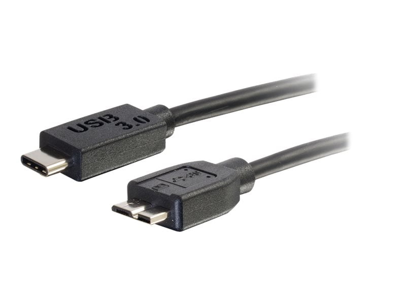 C2G 3ft USB 3.1 Gen 1 USB Type C to USB Micro B Cable - USB C Cable Black - USB Type-C cable - 3 ft