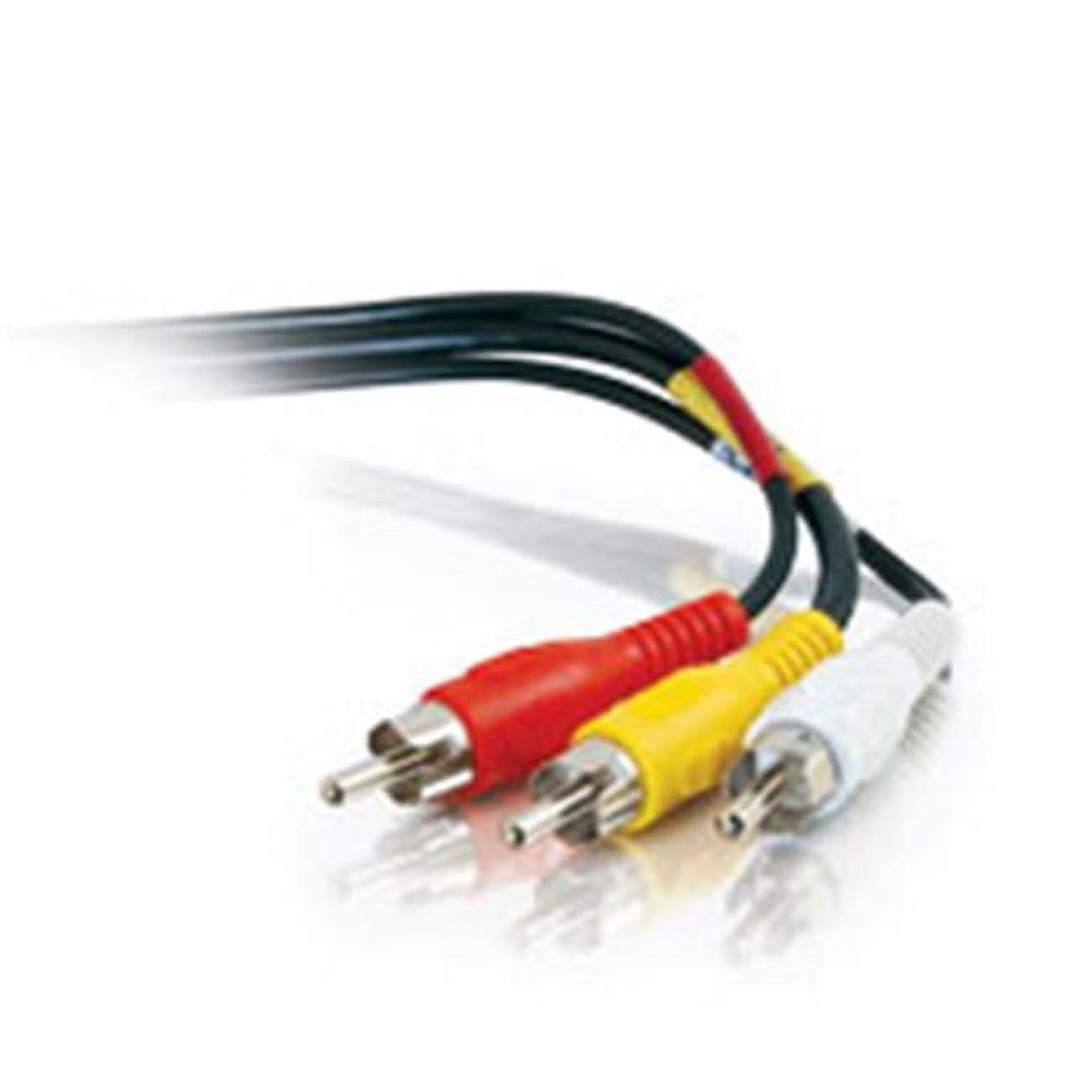 C2G 3ft Value Series Composite Video + Stereo Audio Cable - RCA Male - RCA Male - 3ft - Black - image 1 of 4