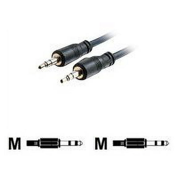 C2G 40517 3.5mm Stereo Audio Cable with Low Profile Connectors M/M, Plenum CMP-Rated (35 Feet, 10.66 Meters)