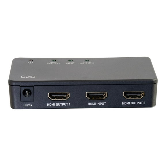C2G 41057 2-Port 4K UHD HDMI Splitter, Black