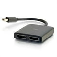 thumbnail image 1 of C2G 4K Mini DisplayPort to DisplayPort Monitor Splitter - Dual Monitor Hub - Video/audio splitter - 2 x DisplayPort - desktop, 1 of 6