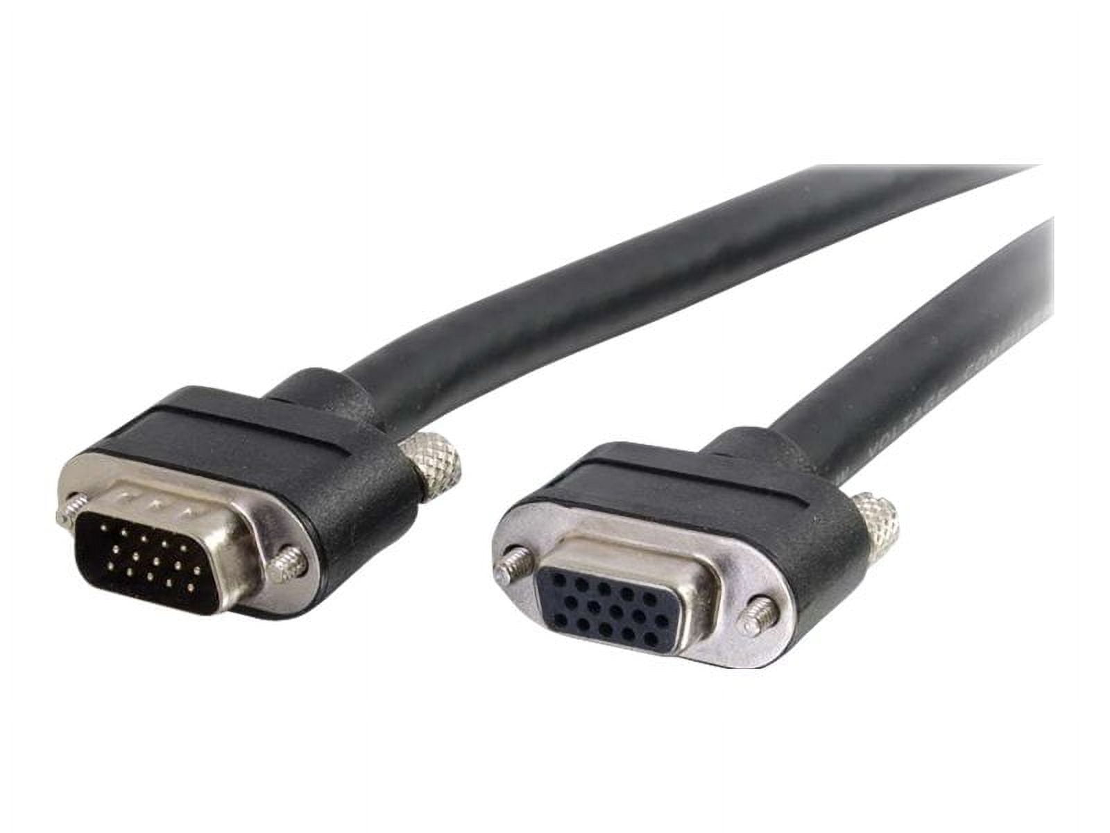 C2G 50239 Select VGA Video Extension Cable VGA Male to VGA Female, In-Wall CMG-Rated, Black (15 Feet, 4.57 Meters)