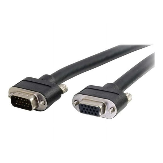 C2G 50239 Select VGA Video Extension Cable VGA Male to VGA Female, In-Wall CMG-Rated, Black (15 Feet, 4.57 Meters)