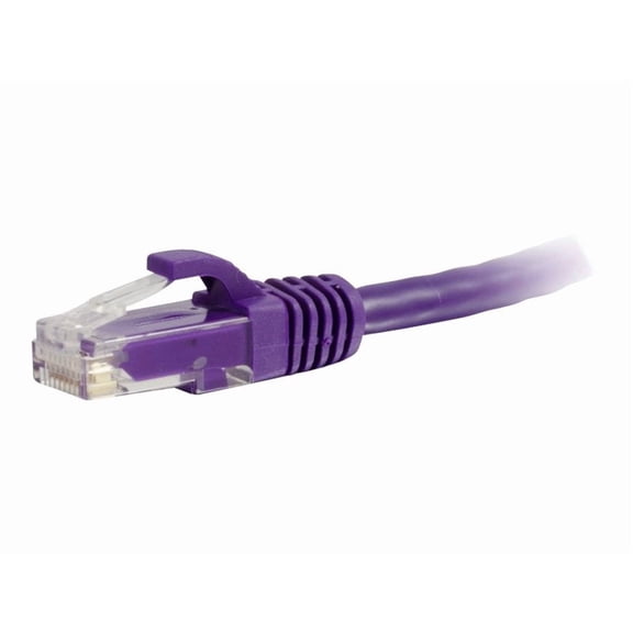 C2G 15ft Cat6a Snagless Unshielded UTP Network Patch Ethernet Cable-Purple