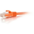 thumbnail image 1 of C2G 6IN Cat6a Snagless Unshielded (UTP) Network Patch Ethernet Cable-Orange, 1 of 3