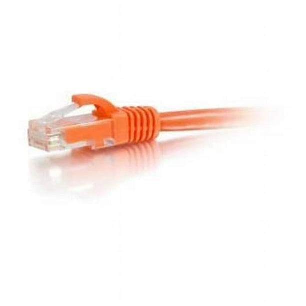 C2G 1ft Cat6a Snagless Unshielded (UTP) Network Patch Ethernet Cable-Orange