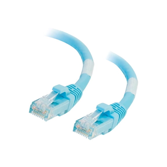 C2G 100ft Cat6a Snagless Unshielded (UTP) Network Patch Ethernet Cable-Aqua - Patch cable - RJ-45 (M) to RJ-45 (M) - 100 ft - UTP - CAT 6a - molded, snagless, stranded - aqua
