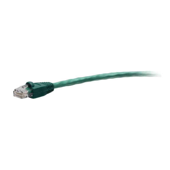 C2G 50ft Cat6 Snagless Unshielded Ethernet Cable - TAA Compliant F-Series - Green - Network cable - TAA Compliant - RJ-45 (M) to RJ-45 (M) - 50 ft - 0.2 in - UTP - CAT 6 - CMR - molded, snagless - green