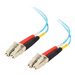C2G 50m LC-LC 10Gb 50/125 Duplex Multimode OM3 Fiber Cable - Aqua - 164ft - network cable - 164 ft - aqua