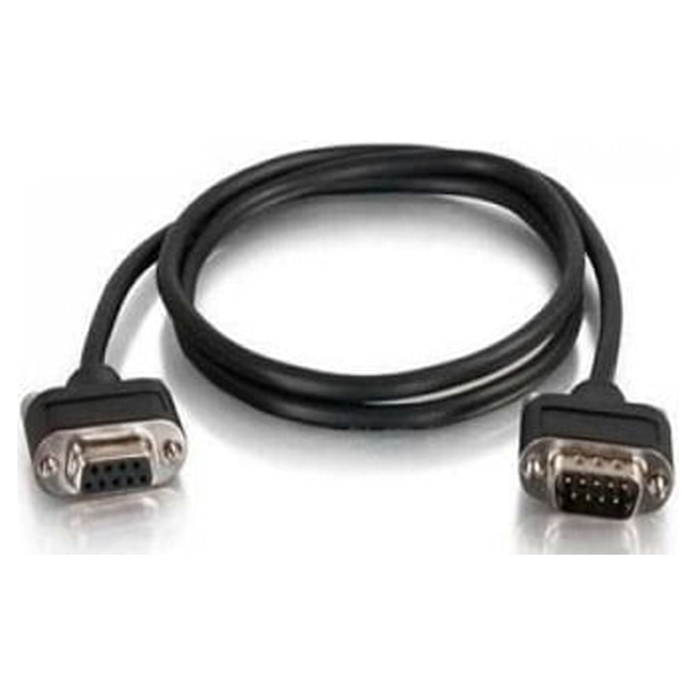 C2G 52157 6ft Serial RS232 DB9 Cable with Low Profile Connectors M/F ...