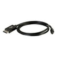 thumbnail image 1 of C2G 54300 Mini DisplayPort to DisplayPort Adapter Cable M/M, 4K UHD Compatible, Black (3 Feet, 0.91 Meters), 1 of 4