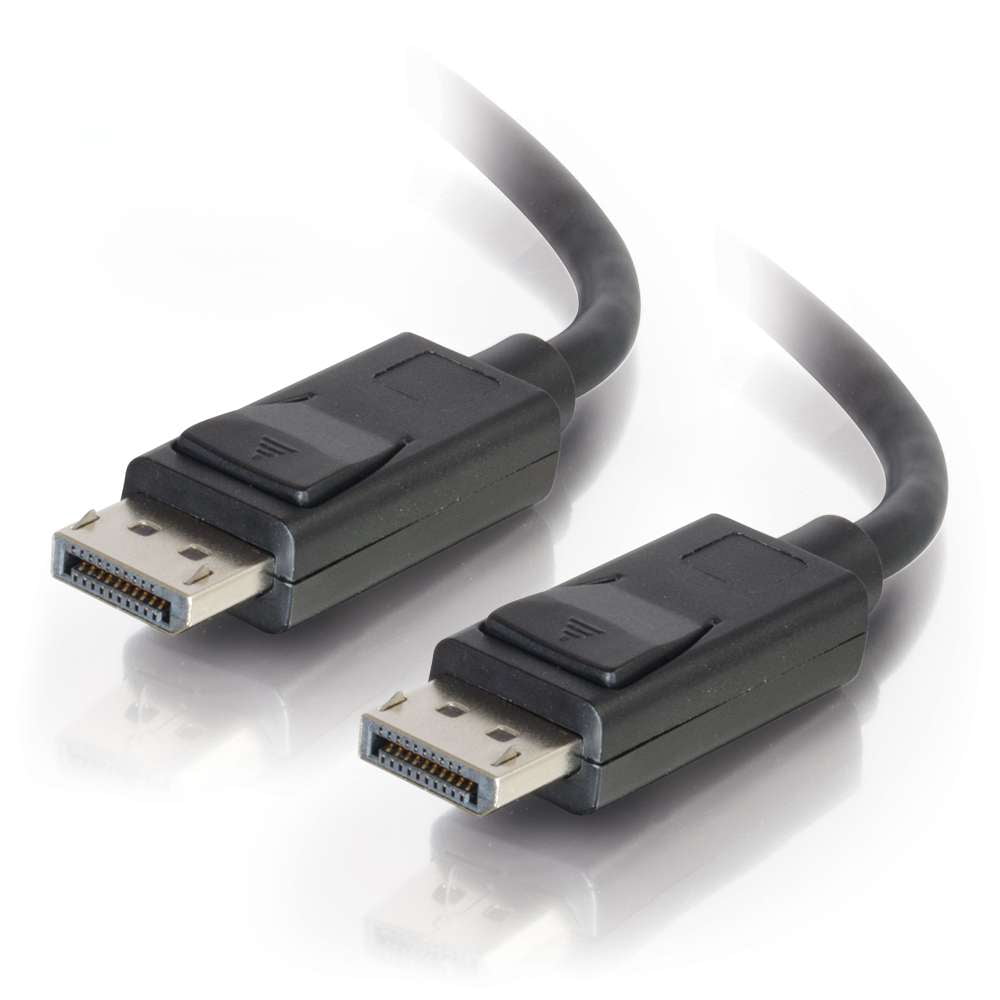 C2G 54424 20ft DisplayPort Cable with Latches 8K UHD M/M - Black