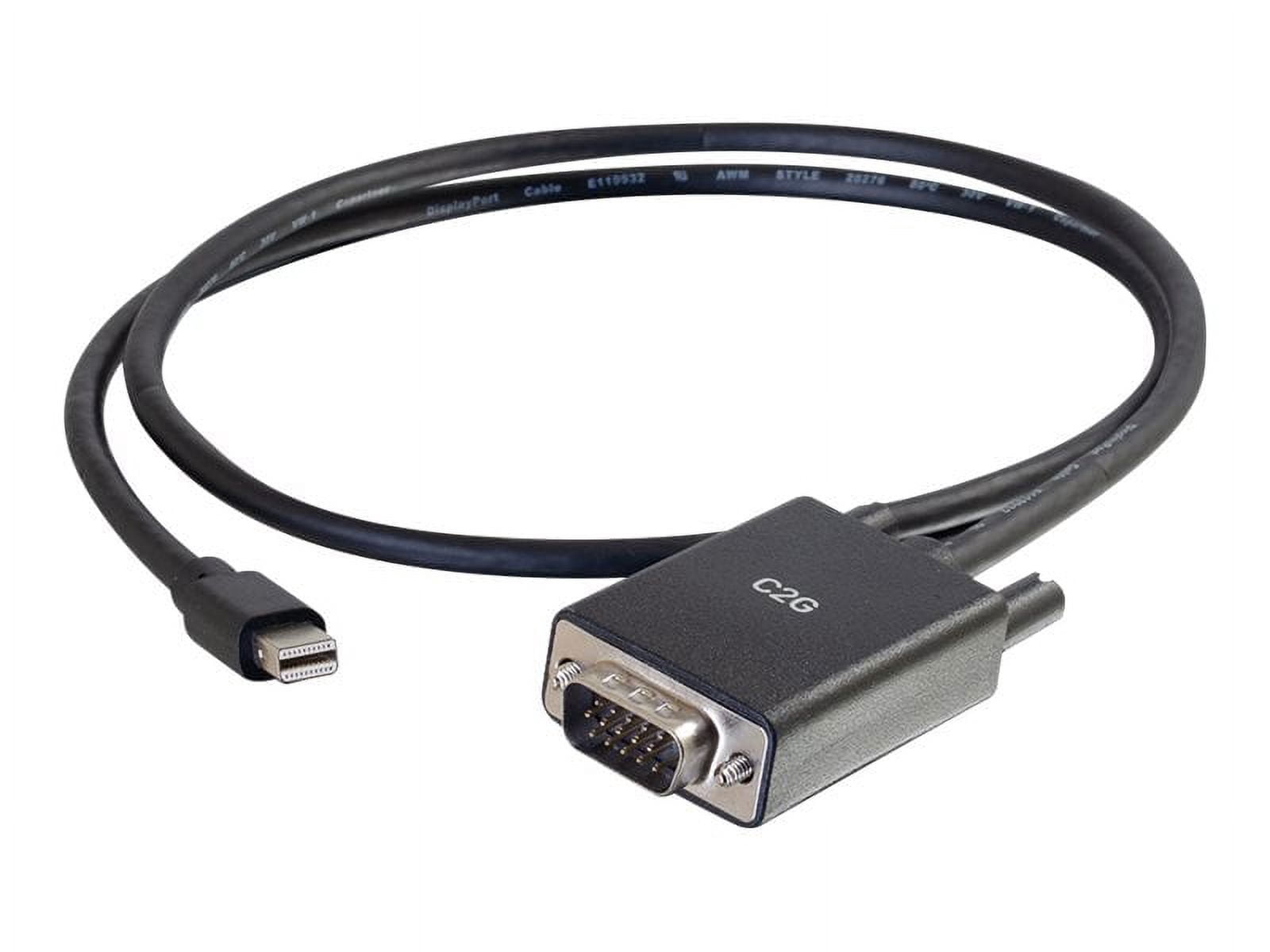 C2G 54678 10 ft. Mini DisplayPort to VGA Adapter Cable, Black