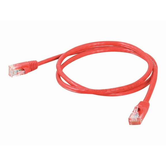 C2G 5ft Cat5e Ethernet Cable - 350 MHz - Snagless - Red - Category 5e for Network Device - RJ-45 Male - RJ-45 Male - 5ft - Red