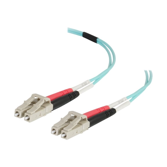 C2G 6m LC-LC 50/125 Duplex Multimode OM4 Fiber Cable - Aqua - 20ft - patch cable - 19.7 ft - aqua