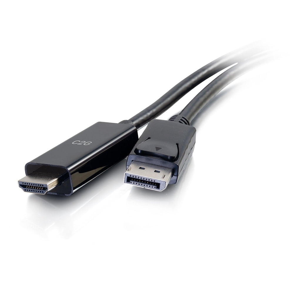 C2G 6ft DisplayPort Male to HDMI Male Active Adapter Cable - 4K Cable Black