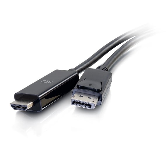 C2G 6ft DisplayPort Male to HDMI Male Active Adapter Cable - 4K Cable Black