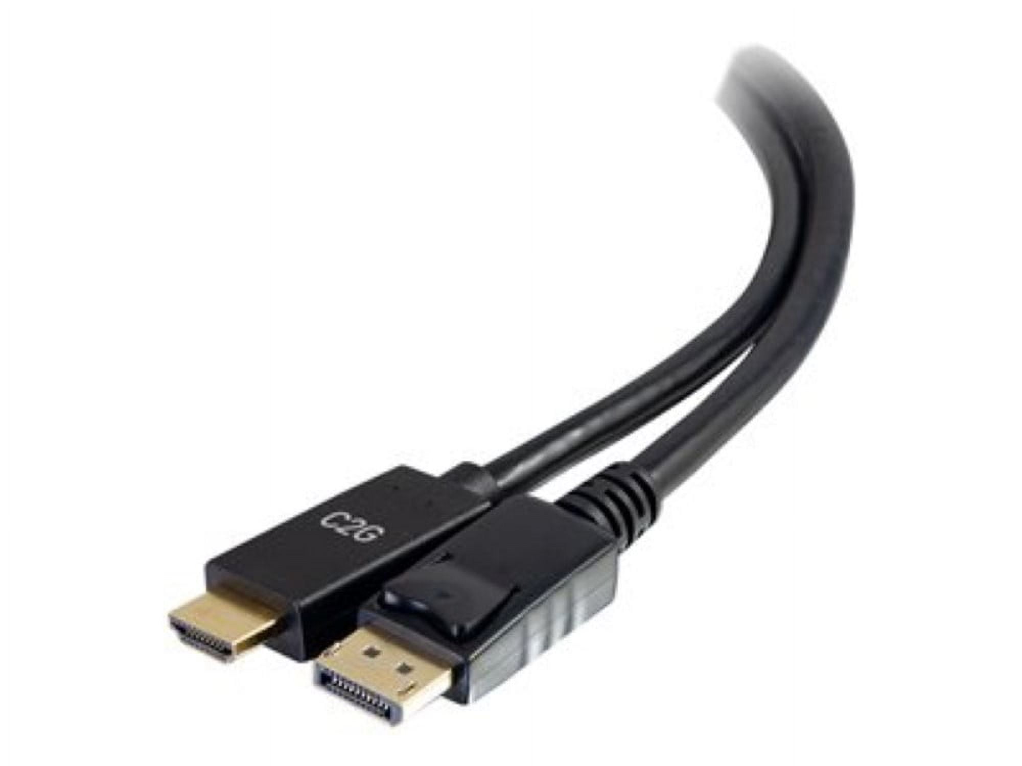 C2G 6ft DisplayPort to HDMI Adapter Cable - 4K - Passive - Black - video / audio cable - DisplayPort / HDMI - 6 ft