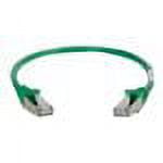 C2G 6in Cat6 Snagless Shielded (STP) Ethernet Network Patch Cable - Green - patch cable - 6 in - green