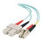 C2G 6m LC-SC 10Gb 50/125 Duplex Multimode OM3 Fiber Cable - Aqua - 20ft - network cable - 19.7 ft - aqua