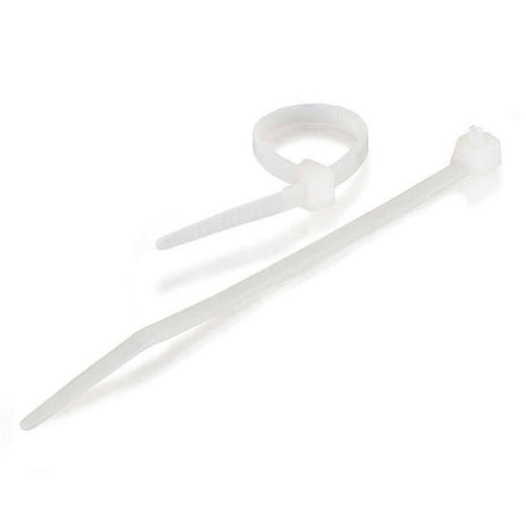 C2G 7.75in Releasable/Reusable Cable Ties Multipack (50 pack) - White (TAA Compliant)
