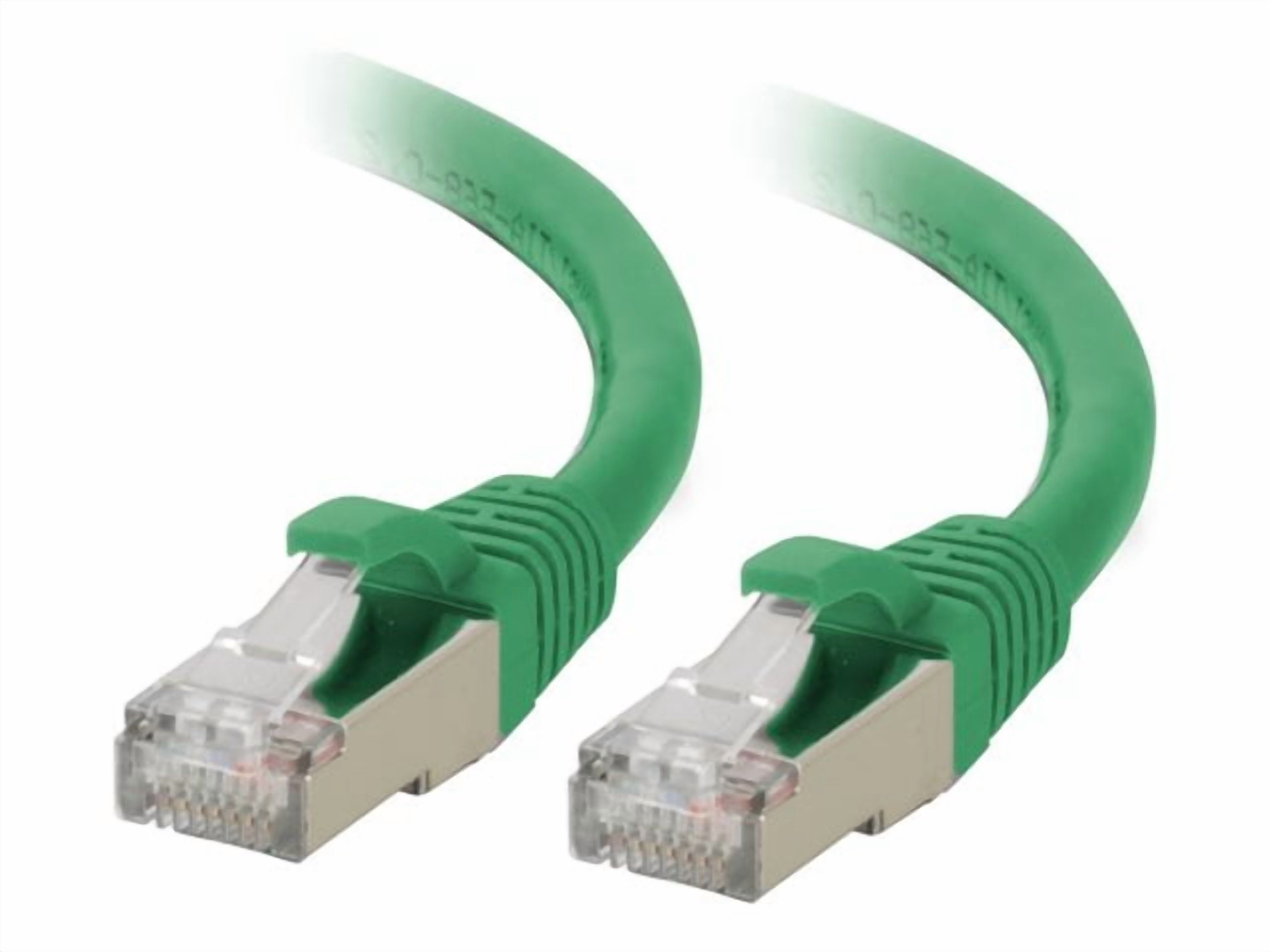 C2G 7ft (2.1m) Cat6a Snagless Shielded (STP) Ethernet Network Patch Cable, Green, RJ45, M/M