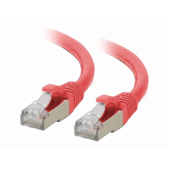 C2G 7ft (2.1m) Cat6a Snagless Shielded (STP) Ethernet Network Patch Cable, Red, RJ45, M/M