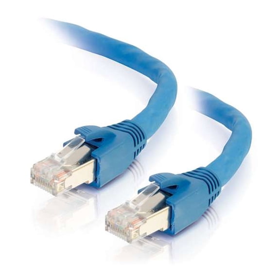 C2G 75ft Cat6 Snagless Solid Shielded Ethernet Network Patch Cable - Blue
