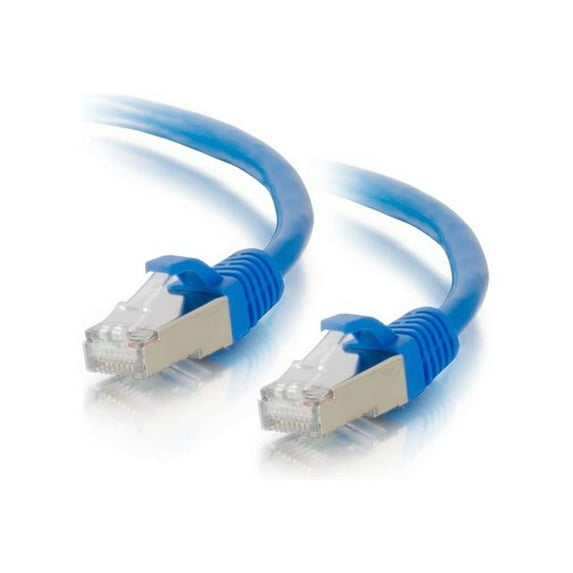 C2G 7FT Cat6a Snagless STP CBL-BLU