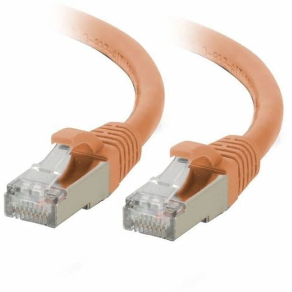 C2G 7ft (2.1m) Cat6a Snagless Shielded (STP) Ethernet Network Patch Cable, Orange, RJ45, M/M