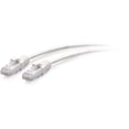 thumbnail image 1 of C2G 7ft (2.1m) Cat6a Snagless Unshielded (UTP) Slim Ethernet Patch Cable, White, RJ45, M/M, 1 of 2