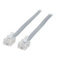thumbnail image 1 of C2G 7ft RJ11 Modular Telephone Cable - RJ-11 Male - RJ-11 Male - 7ft - Silver, 1 of 4