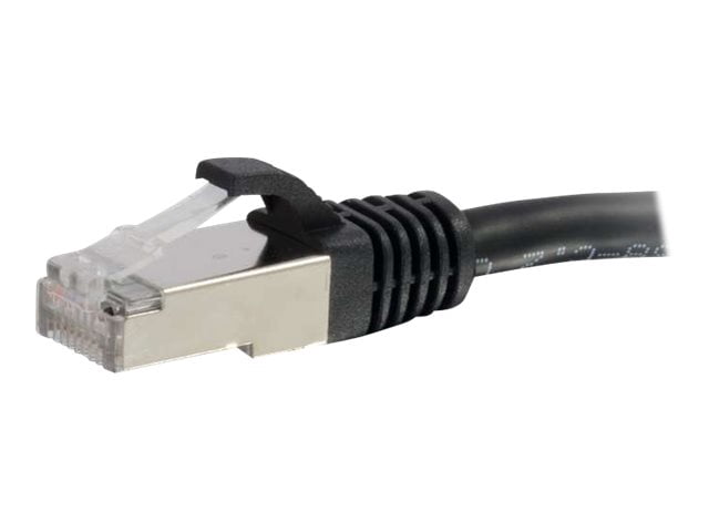 C2G 8ft Cat6 Snagless Shielded (STP) Ethernet Network Patch Cable - Black - patch cable - 8 ft - black