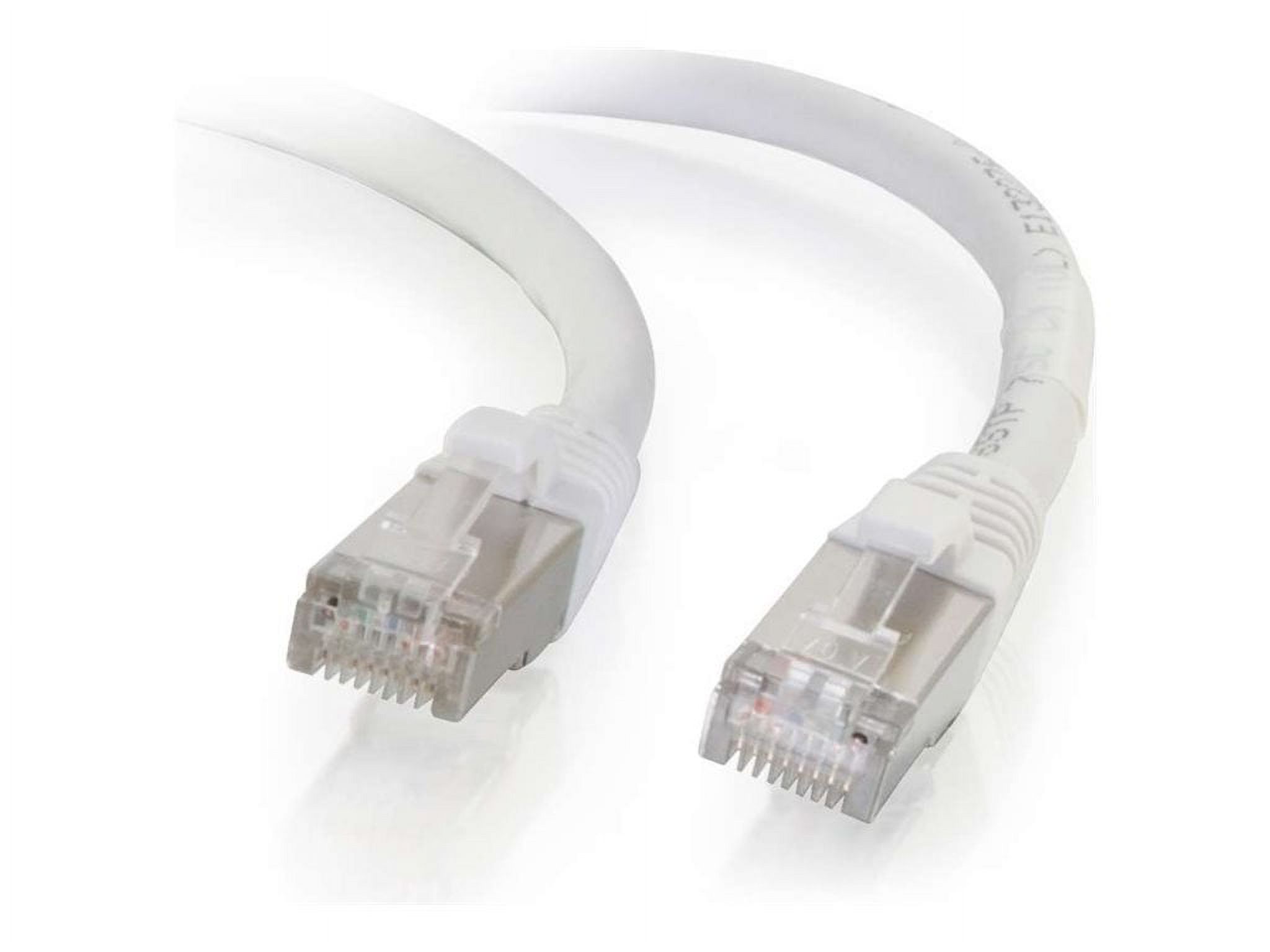 C2G 8ft Cat6 Snagless Shielded (STP)Ethernet Network Patch Cable - White - patch cable - 8 ft - white